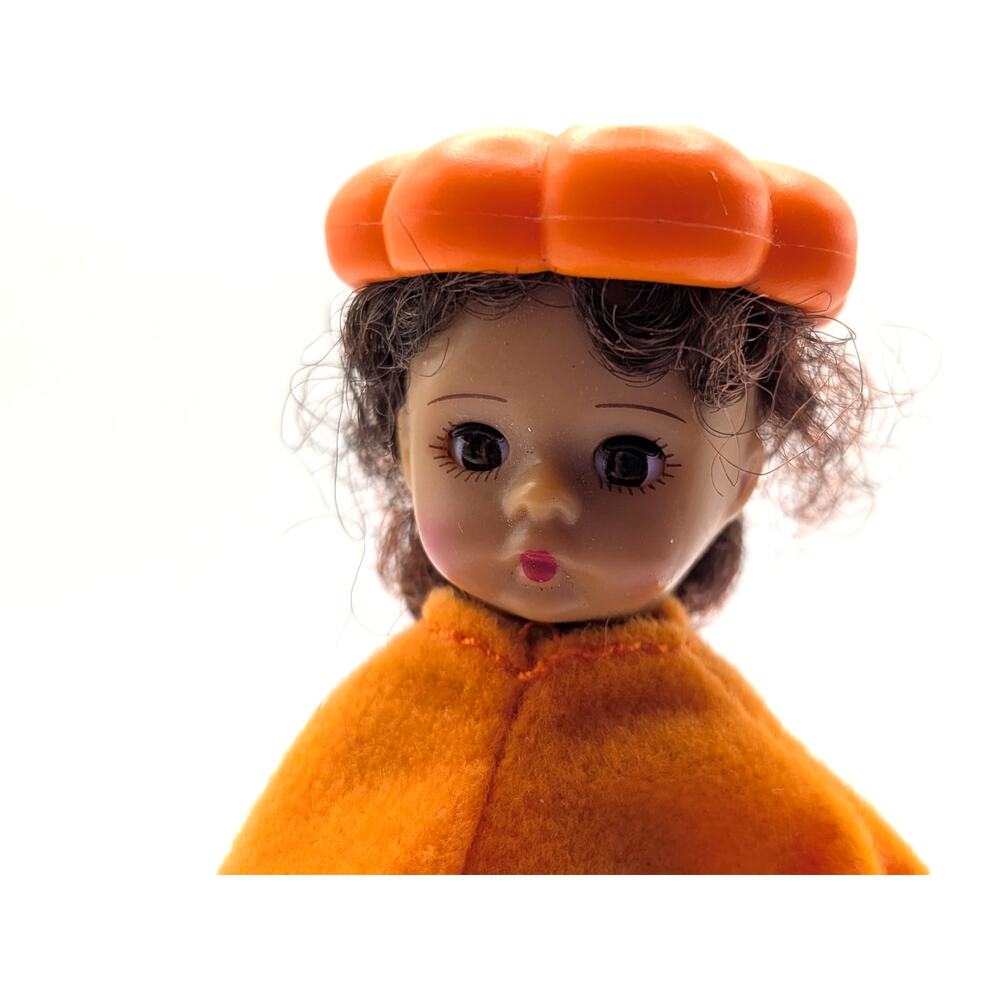 Vintage MADAME ALEXANDER McDONALDS Pumpkin Halloween Doll Orange 5in